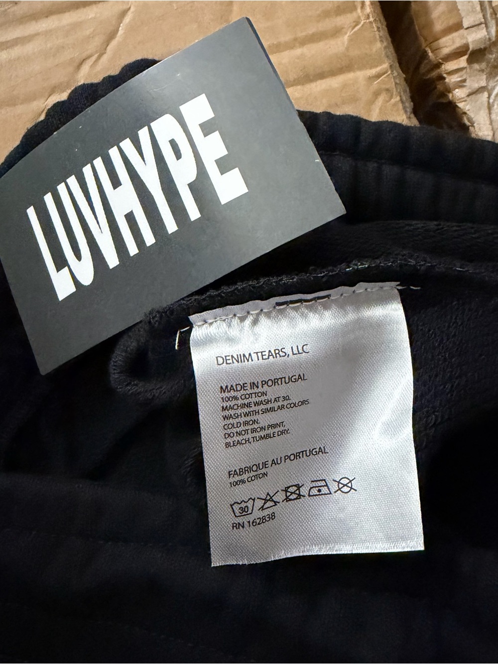 Black Denim Tears Sweatpants - Picture 4 of 4